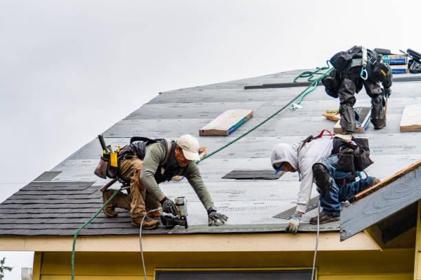 Professional Gutter Installation technician working in Rickman, TN